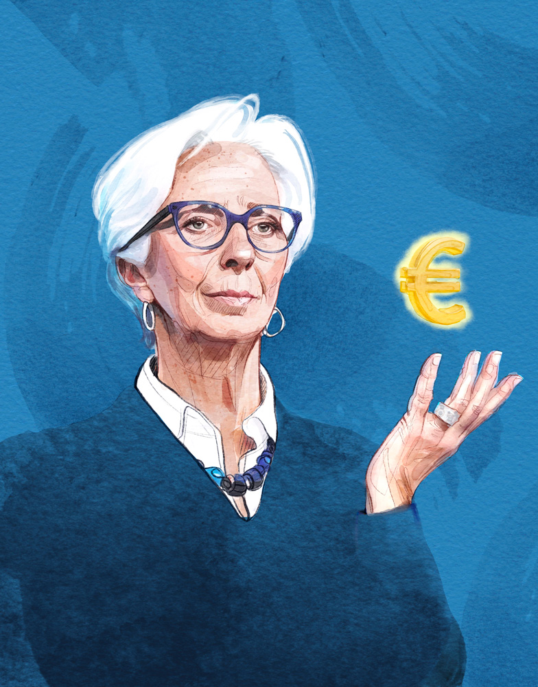 Christine Lagarde illustration